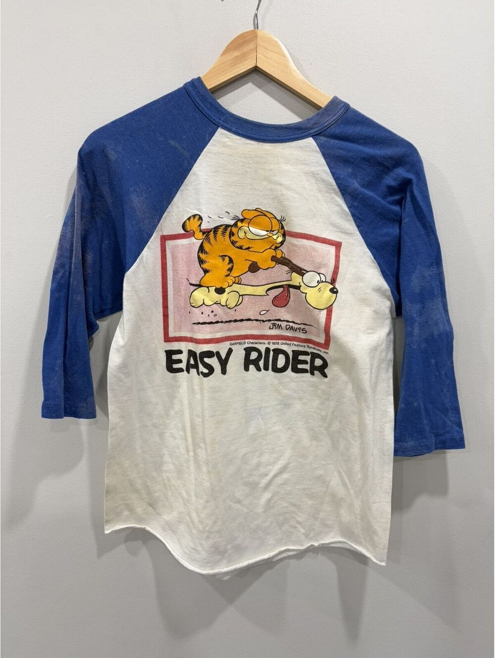 Vintage Garfield Easy Rider Raglan Shirt